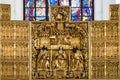 Medieval altar in St. Mary`s Basilica in Gdansk