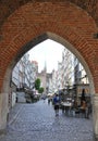 Gdansk,Poland-august 25:Mariacka Street in Gdansk from Poland Royalty Free Stock Photo