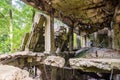 Gdansk, Poland - August 18, 2021. Westerplatte ruins of the New Barracks Royalty Free Stock Photo