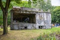 Gdansk, Poland - August 18, 2021. Westerplatte ruins of the New Barracks Royalty Free Stock Photo