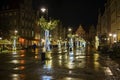 Gdansk, Poland - December 13, 2018: Christmas decorations in the old town of Gdansk , Poland