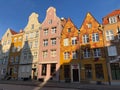 Old town Gdansk medieval colorful houses