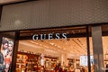 Gdansk, Poland, Europe - October 31 2022: Guess Store in Gdansk, Poland, Europe. Guess is an American clothing line