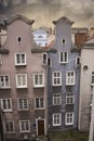 Gdansk, Poland, facade of burgher houses of the seventeenth century