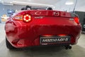 Mazda MX-5 in the car showroom