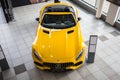 Yellow Mercedes GT C Roadster