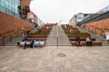 Gdansk, Poland - Juny, 2019. Architecture of new Forum mall in the city center of Gdansk of Gdansk, Poland. Gdansk is the Royalty Free Stock Photo