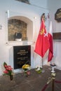 Grave Pawel Adamowicz`s in Basilica of the Assumption of the Blessed Virgin Mary