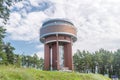 Sumer view on Kazimierz water tower in Sobieszewo island