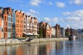 Long Embankment street; boulevards on the Motlawa River; Gdansk, Poland