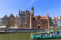 Long Embankment street, boulevards on the MotÃâawa River, Gdansk, Poland