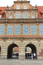 16th century Green Gate. It was inspired by the Antwerp City Hall, Gdansk, Poland Royalty Free Stock Photo