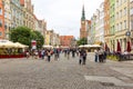 View on Long Market and Town Hall, Gdansk, Poland Royalty Free Stock Photo