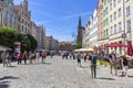 View on Long Market and Town Hall, Gdansk, Poland Royalty Free Stock Photo