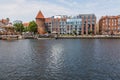 Gdansk, Poland - Juny, 2019. Gdansk old town and famous crane, Polish Zuraw. View from Motlawa river. The city also known as Royalty Free Stock Photo