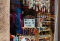 Gdansk, Poland - March 10, 2020: gift shop windows