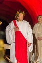 Grzegorz Gajewski as Pontius Pilate at Mystery of the Passion of Jesus Christ. Royalty Free Stock Photo