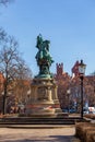 Gdansk, Poland - 12 March, 2022: Monument of king Jan III Sobieski