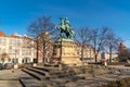 Gdansk, Poland - 11 March, 2022: Monument of king Jan III Sobieski