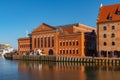 Gdansk, Poland - 12 March, 2022: Red brick building of the Polish Baltic F. Chopin Philharmonic in Gdansk Royalty Free Stock Photo