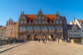 Gdansk, Poland - 11 March, 2022: Zielona Brama, Green Gate, famous old building in Gdansk