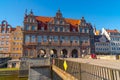 Gdansk, Poland - 11 March, 2022: Zielona Brama, Green Gate, famous old building in Gdansk