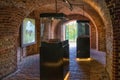 GDANSK, POLAND - MAY 14, 2017: Interior of the open museum in the historical fortifications on the Gradowa Mountain