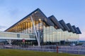 Gdansk, Poland 25 May 2016; Lech Walesa Gdansk airport at sunset