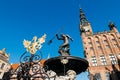 Neptune Fountain, Gdansk, Poland Royalty Free Stock Photo