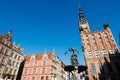 Neptune Fountain, Gdansk, Poland Royalty Free Stock Photo