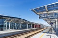 Gdansk Airport lotnisko train station Royalty Free Stock Photo