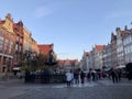 Gdansk, Poland - October 16, 2018: Neptune's Fountain