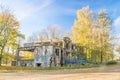 Old destroyed military building at Westerplatte in Gdansk in Poland.