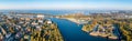 Gdansk, Poland. Panorama with Wisloujscie, Northern Port, Westerplatte