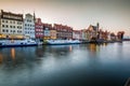 Gdansk,Poland-September 19,2015: old town and famous crane, Poli Royalty Free Stock Photo