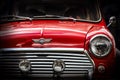 Close up detail of restored classic British car - Mini Royalty Free Stock Photo