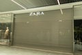 Gdansk Poland, September 2022. ZARA Closed retail clothing stores in Forum Shopping Center. Global clothing brands