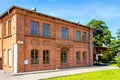 So called Work safety hall - Sala BHP - historic building in Gdansk Shipyard, seat of