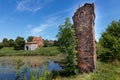 Gdansk, Pomeranian / Poland - July 19, 2019: Old buildings of the Zubr Bastion in Gdansk. Fortification erected by Prussia in