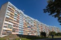 Gdansk, Pomeranian / Poland - September, 24, 2019: The longest apartment block in Poland. Falowiec in the new port of Gdansk