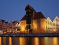 Gdansk of Riverside at dawn Royalty Free Stock Photo