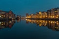 Gdansk of Riverside at night Royalty Free Stock Photo