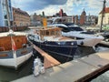 Gdansk ship yacht marina of river motlawa