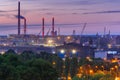 Gdansk Shipyard at night, Poland