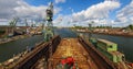 Gdansk Shipyard in a panorama