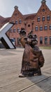 Gdansk sign in Old Town of Gdansk. Poland Royalty Free Stock Photo