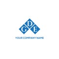 GDE letter logo design on BLACK background. GDE creative initials letter logo concept. GDE letter design