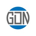 GDN letter logo design on white background. GDN creative initials circle logo concept. GDN letter design Royalty Free Stock Photo