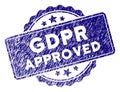 Grunge Textured GDPr Approved Stamp Seal