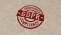 GDPR Compliance stamp and stamping